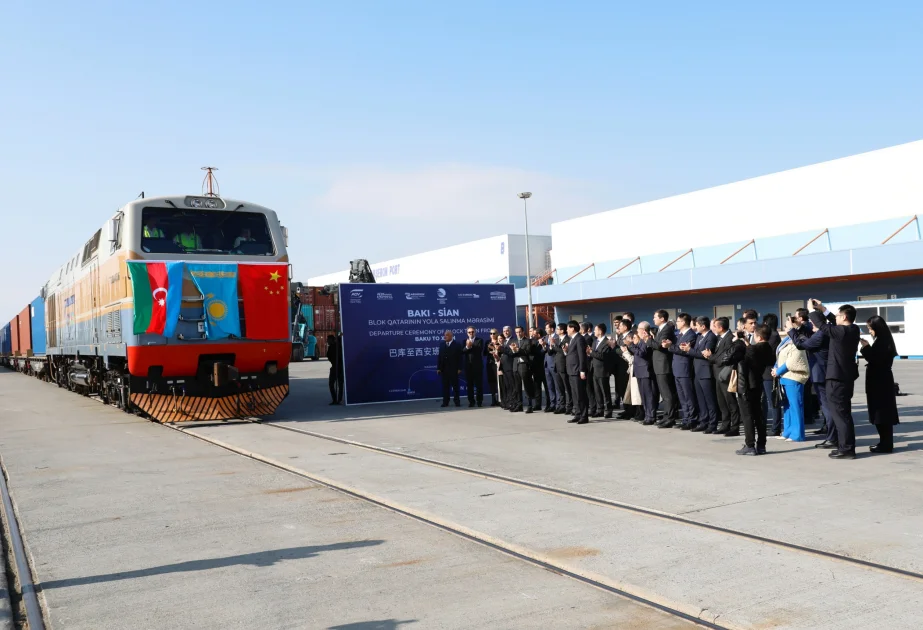 Ötən il ÇinMərkəzi AsiyaAzərbaycan marşrutu ilə 350dən çox konteyner blokqatarı göndərilib AZƏRTAC