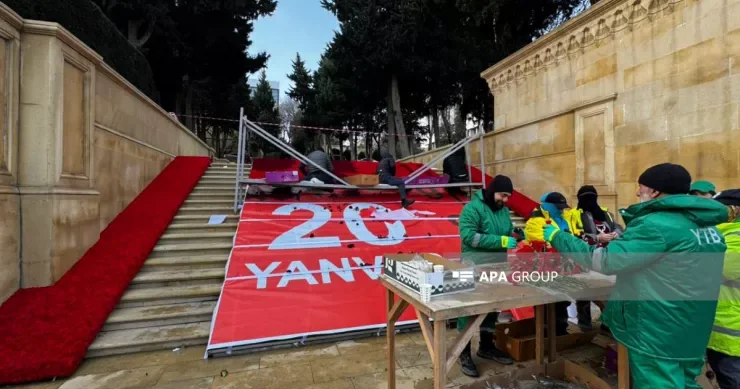 Bakı 20 Yanvar faciəsinin ildönümünə hazırlaşır FOTOLENT