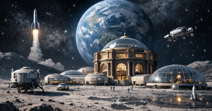 Американский стартап планирует открыть первые космические отели на Луне