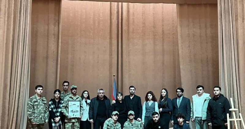 Şəhid kəşfiyyatçı Leytenant Vüsal Muradovun xatirə gecəsi keçirilib