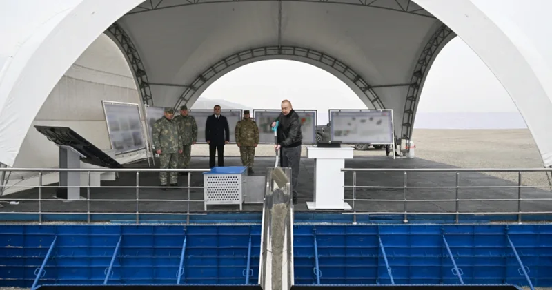 Prezident İlham Əliyev Ağdərə rayonunda Xüsusi Əməliyyat Mərkəzinin təməlini qoyub