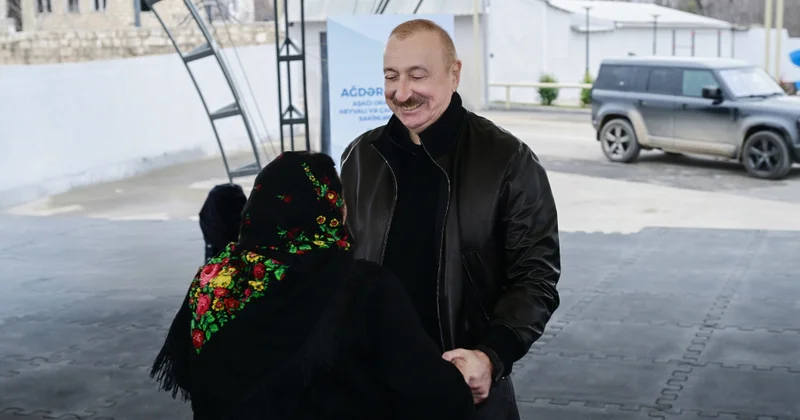 Ağdərənin yaşlı sakini Prezidenti belə QARŞILADI: “Sənin boyuna qurban” VİDEO