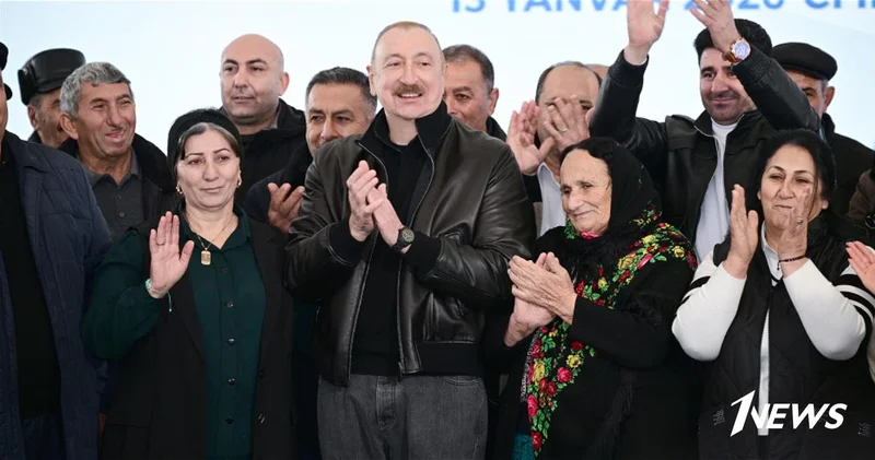 Ильхам Алиев встретился в селе Ашагы Оратаг Агдеринского района с жителями сел Ашагы Оратаг, Чылдыран, Хейвалы и Чапар