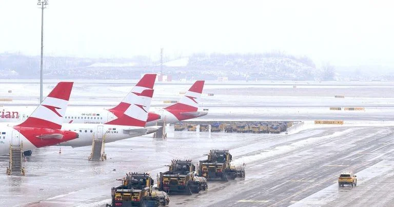 Vyana hava limanı ilk dəfə tam olaraq bağlandı