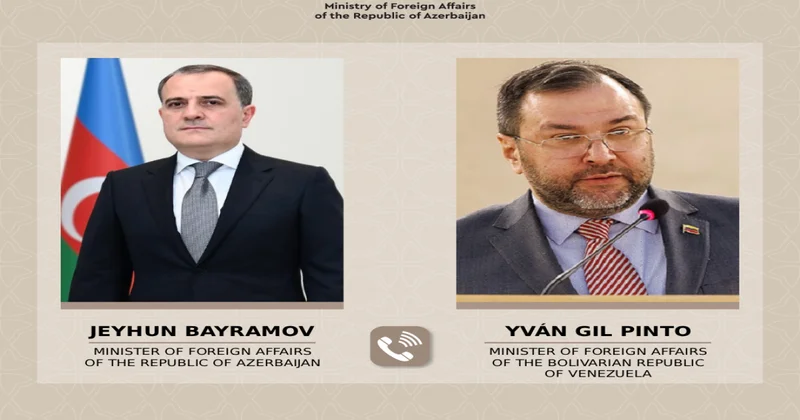 Ceyhun Bayramov Venesuela XİN rəhbəri ilə Karakasdakı son hadisələri müzakirə edib