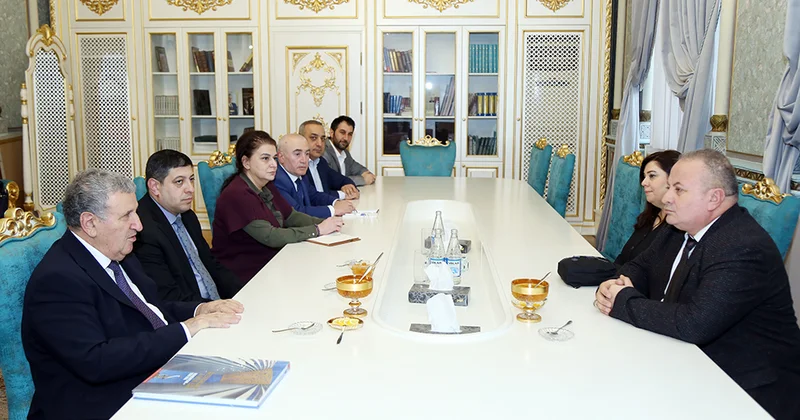 Akademik İsa Həbibbəyli türkiyəli arxeoloqlarla görüşüb