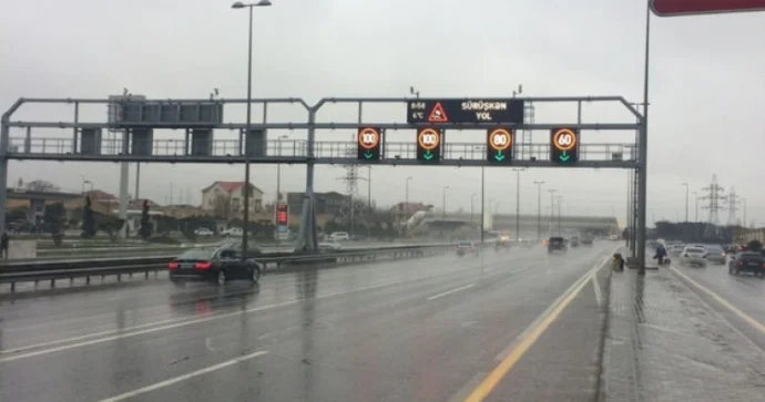 Zığ dairəsi Hava Limanı yolunda sürət həddi endirilib SÜRÜCÜLƏRİN DİQQƏTİNƏ!