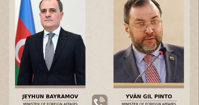 Ceyhun Bayramov venesuelalı həmkarı ilə danışıb