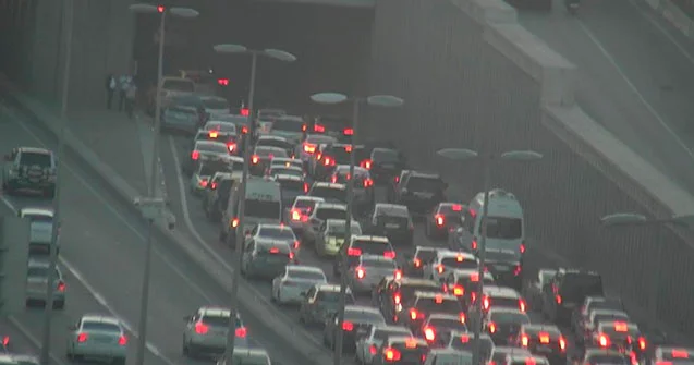 Bakının bir sıra yollarında tıxac yarandı KONKRET