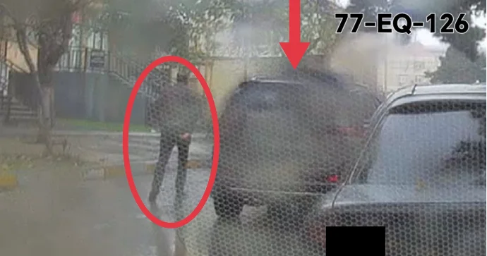 Sürücüdən ağlasığmaz hərəkət: Maşını yolun ortasına atıb məktəbə getdi VİDEO