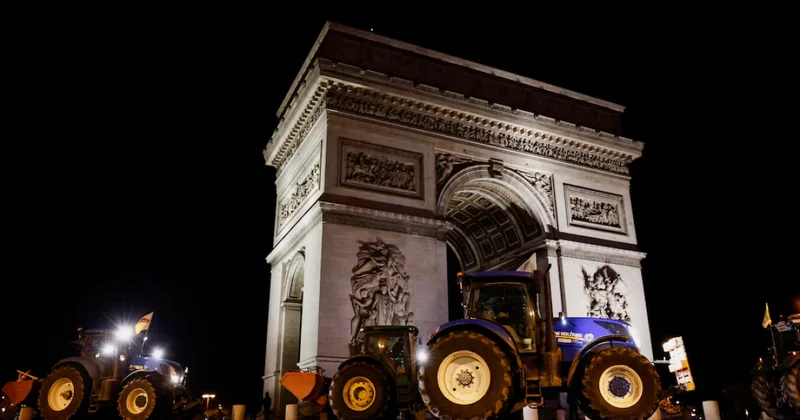 Fransada fermerlər Parisin mərkəzində etiraz aksiyası keçirir