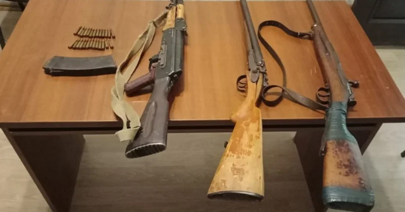 Sumqayıtda silah sursat tapıldı