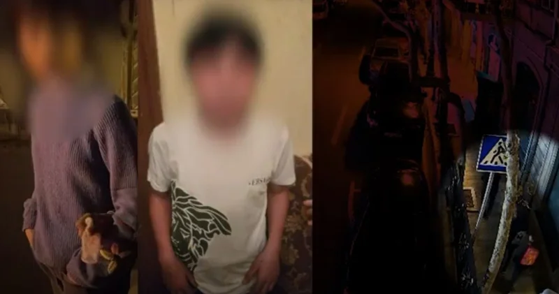 Bakıda azyaşlıları oğurluğa məcbur edən qohumlar həbs edildi VİDEO