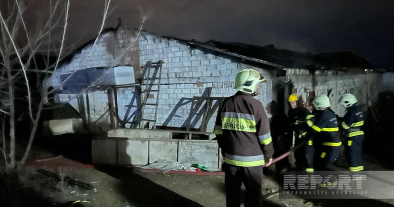 Şirvanda quşçuluq təsərrüfatına məxsus tikili yanıb