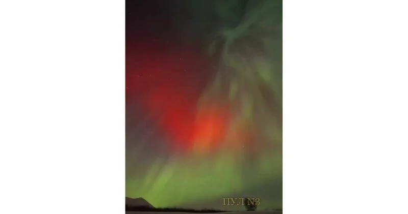 В Норвегии во время полярного сияния сгорел метеор ВИДЕО