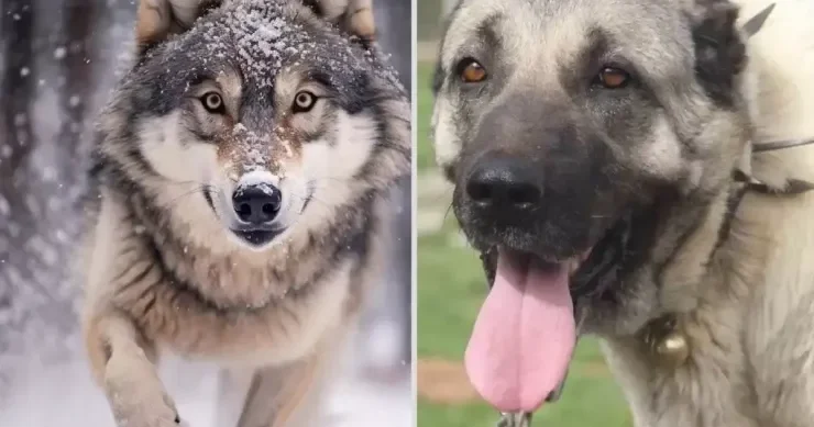 İki əzəli düşmənin qadağan olunmuş sevgisi: Qurd və kanqal iti cütləşdi və...