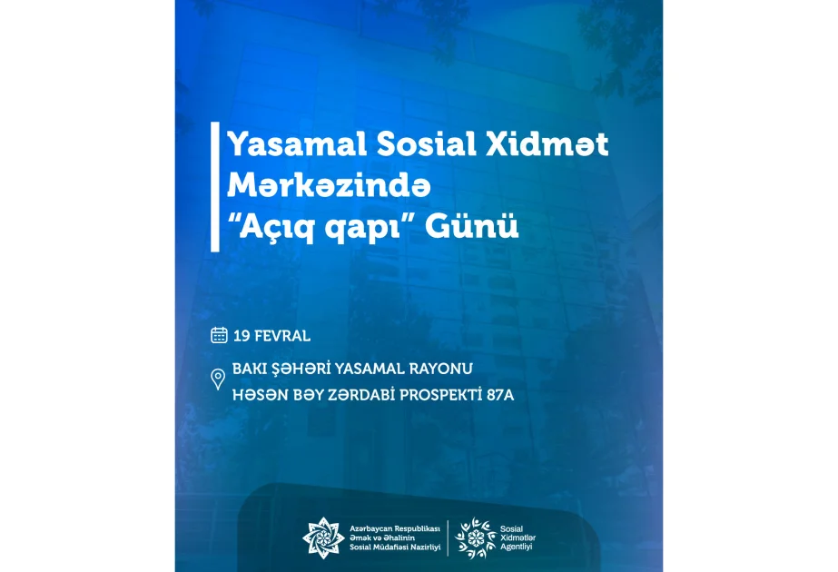 Yasamal Sosial Xidmət Mərkəzində “Açıq qapı” keçiriləcək