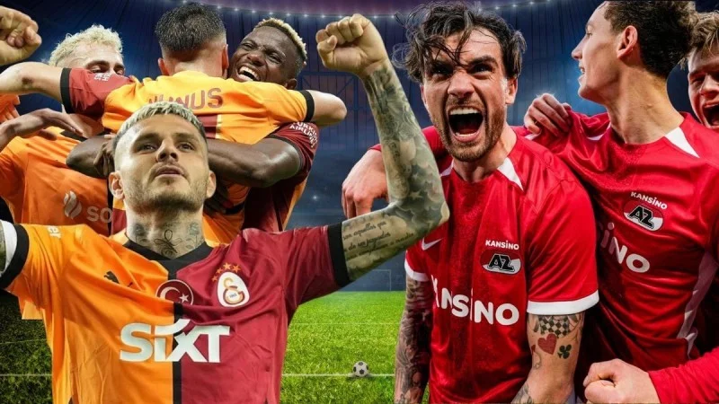 AZ Alkmaar Qalatasaray oyununda 5 qol vuruldu