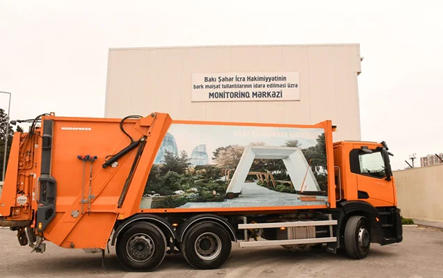 Bakıda kommunal layihənin tətbiqi davam edir Fotolar