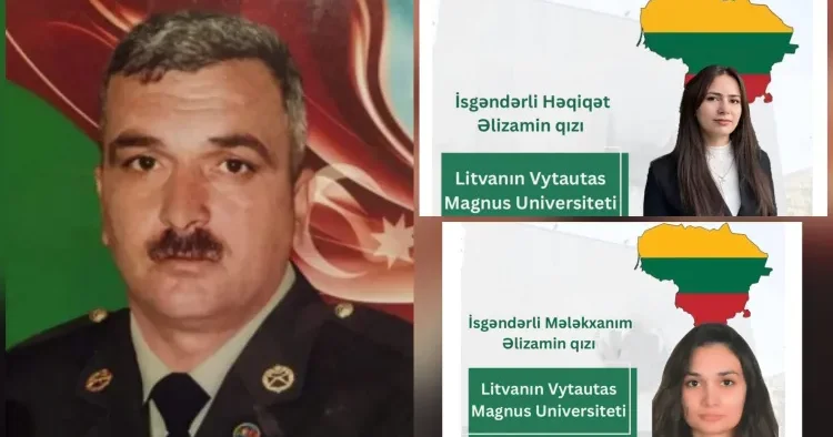 Vətən müharibəsi şəhidinin qızları Litvanın eyni universitetinə qəbul olublar