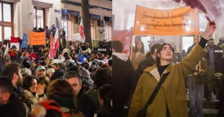 Tiflisdə dövlət universitetlərində kvotaların azaldılmasına qarşı etiraz