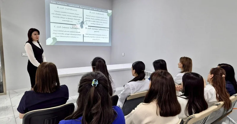 Tibbi tullantıların təhlükəsiz idarə olunması ilə bağlı maarifləndirici tədbirlər FOTOLAR