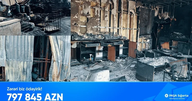 PAŞA Sığorta yanan sexə görə 800 min manata yaxın ödəniş edib