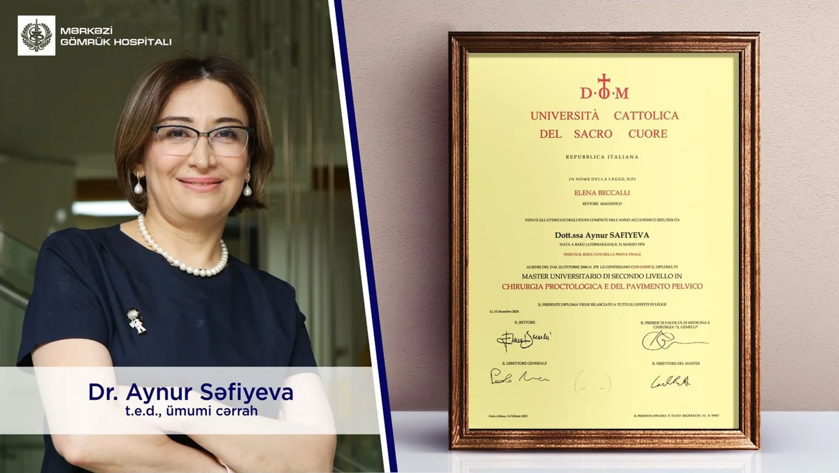 Dr.Aynur Səfiyeva master dərəcəsi alıb