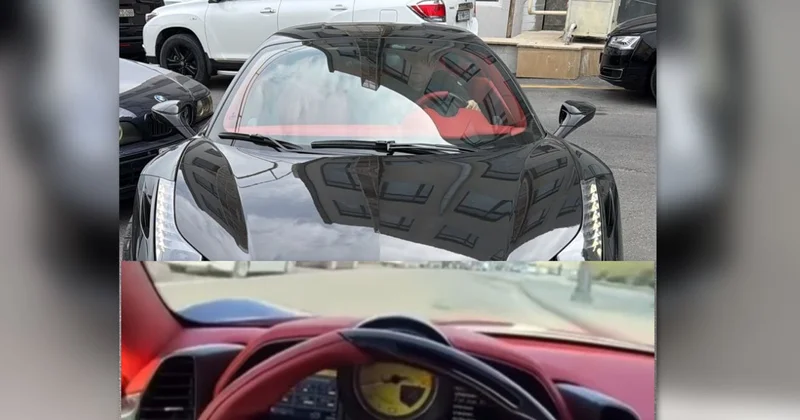 Avtobus zolağında hərəkət edən “Ferrari” saxlanıldı