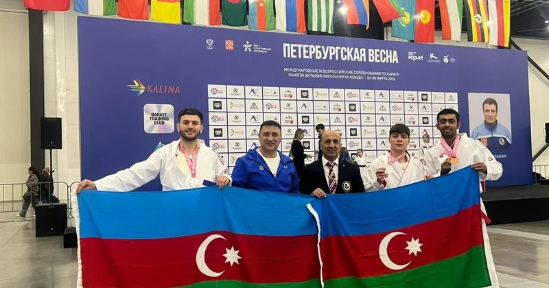Karate üzrə yığmamız Rusiyadakı turnirdə ikinci olub