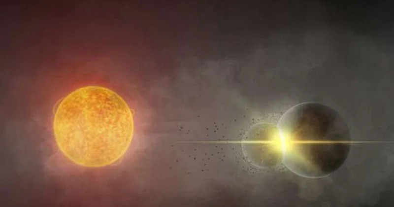 Astronomlar nəhəng planetar toqquşma qeydə alıblar