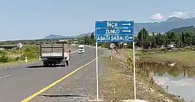 Şəkinin iki kəndində yol kənarlarının çirkləndirilməsi faktı AŞKARLANDI FOTO