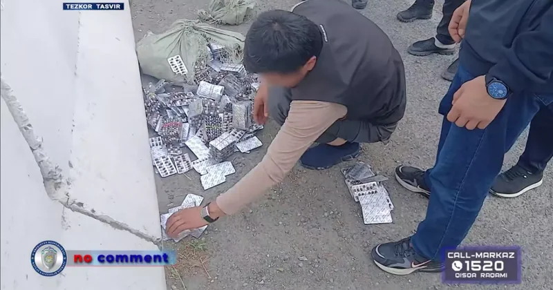 Опасные препараты: в Узбекистане пресечена попытка сбыта тысячи таблеток