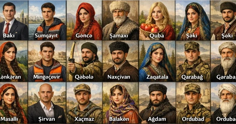 Süni intellektin gözü ilə Azərbaycan: Şəhər və rayonlarımız “insan” olsaydı necə görünərdi?