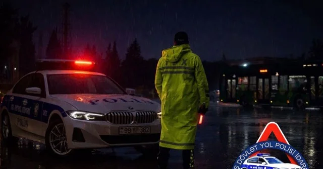 Yağışlı hava ilə bağlı sürücülərə müraciət