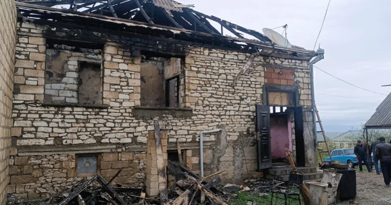 Tovuzda evdə yağın köməksiz vəziyyətdə qalan şəxs təxliyə olunub