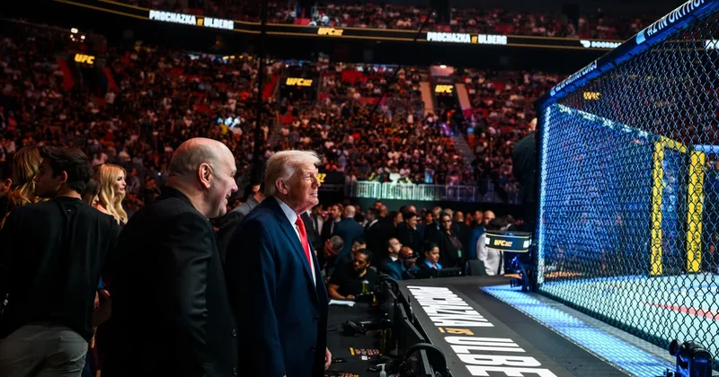 Трамп поделился видео из октагона с бойцом UFC