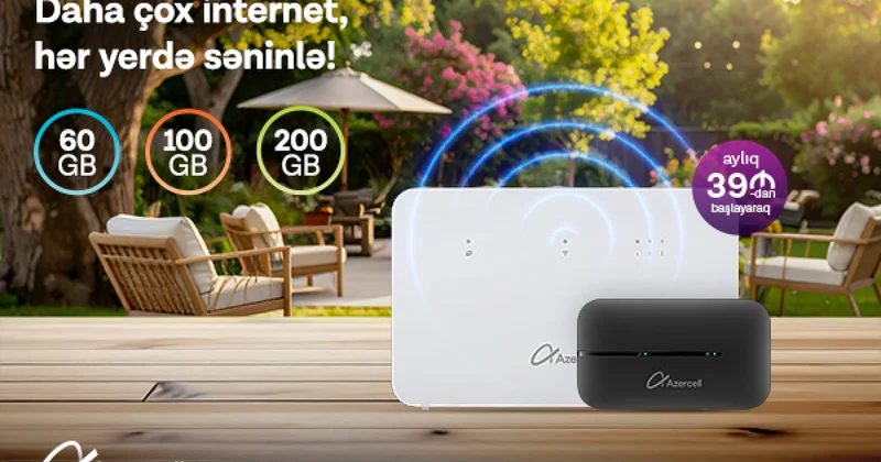 Оставайтесь онлайн с решениями MiFi и Wi Fi от Azercell