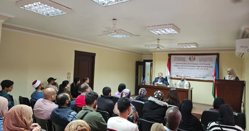 Misirdə əcnəbilər Azərbaycan dili kurslarında iştirak edirlər