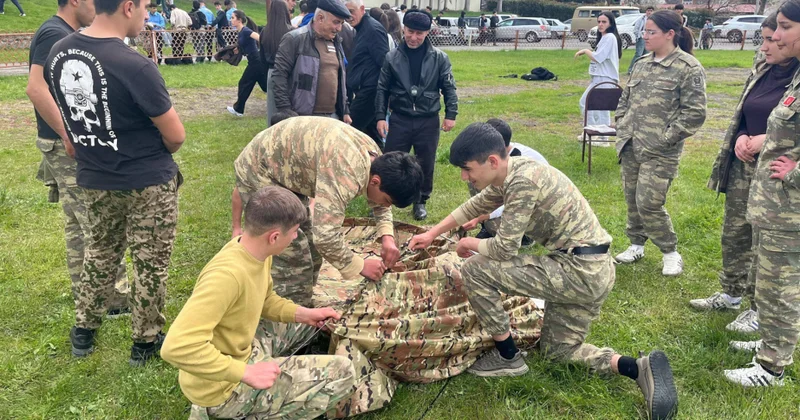 “Şahin” hərbi idman oyununun Qax rayonu üzrə qalibi müəyyənləşib