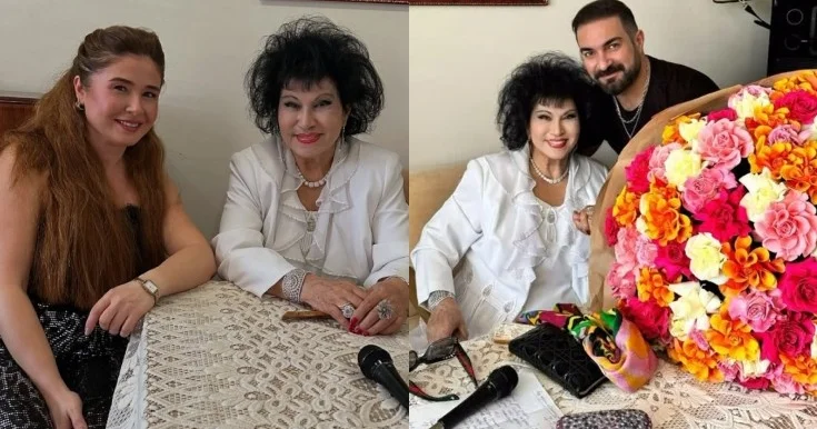 Səhnənin canlı əfsanəsi ilə unudulmaz görüş FOTO