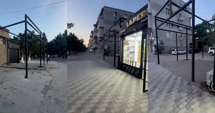 В Сумгайыте тротуар заняли под строительство объекта?
