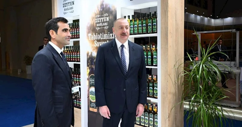 Prezident “Azərsun Holdinq” stendini ziyarət edib FOTOLAR