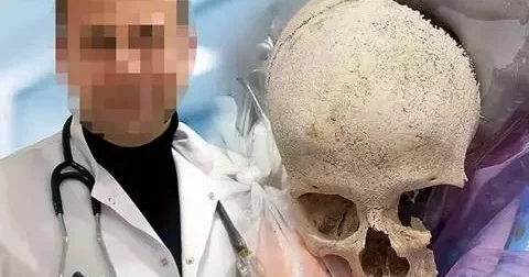 Zibil qutusundan kəllə çıxmışdı!