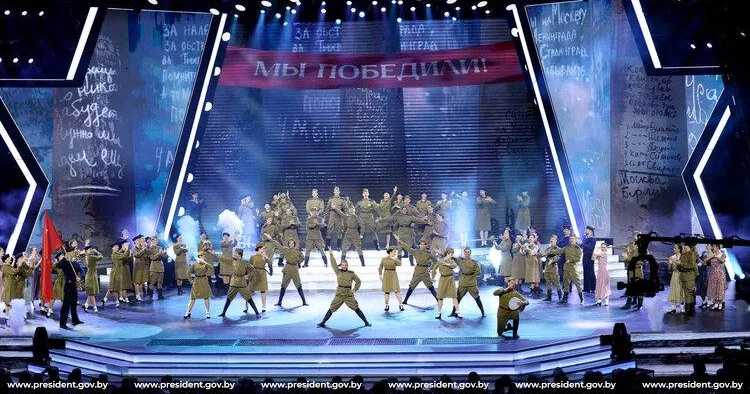 Azərbaycanlı gənclər Minskdə keçirilən “Qələbə xatirəsi” konsertində milli rəqslərimizi ifa ediblər