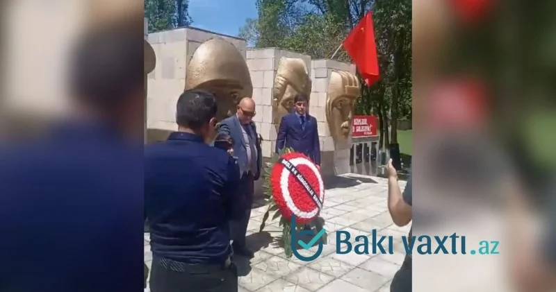 İmişlidə SSRİ nin bayrağı qaldırıldı VİDEO