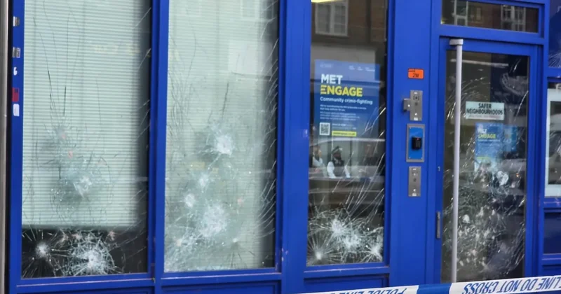 Polis ofisinə hücum edildi Bir nəfər saxlanıldı