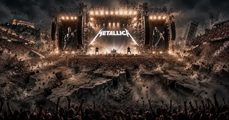 Прыжки зрителей на концерте Metallica в Греции зафиксировали сейсмографы