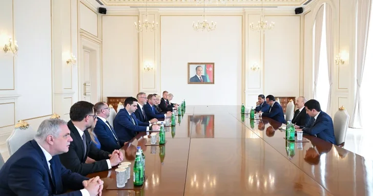 Президент Ильхам Алиев принял делегацию во главе с председателем Национального совета Словакии