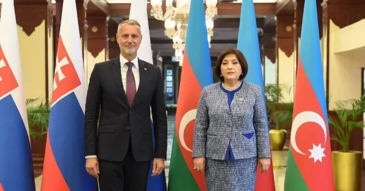 Sahibə Qafarova Slovakiya Milli Şurasının sədri ilə görüşdü FOTO